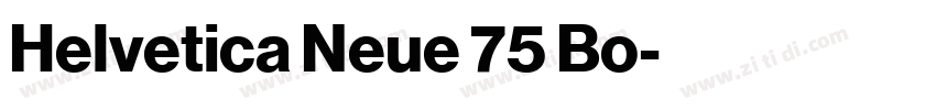 Helvetica Neue 75 Bo字体转换